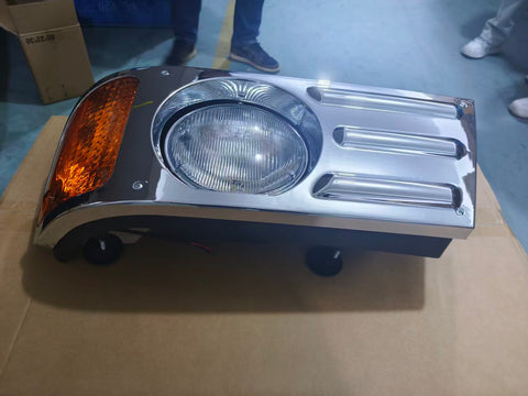 GA-MK-012BL Headlight Chrome - Driver Side For Mack Granite CV713