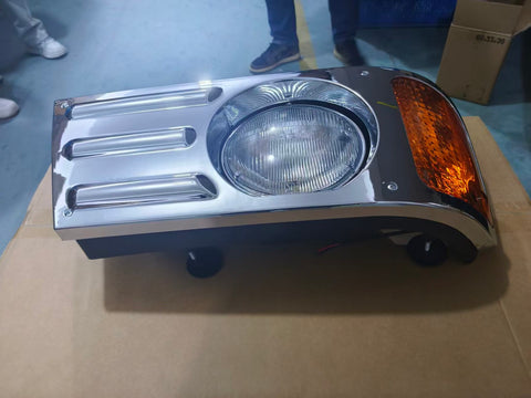 GA-MK-012BR Headlight Chrome - Passenger Side For Mack Granite CV713