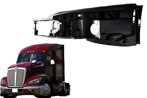 GA-T6802201-003L Bumper Inside Cover with fog lamp hole LH for Kenworth T680 Next Gen 2022 2023 2024 2025 2026 GA-KW-044-1-2-L-YJ