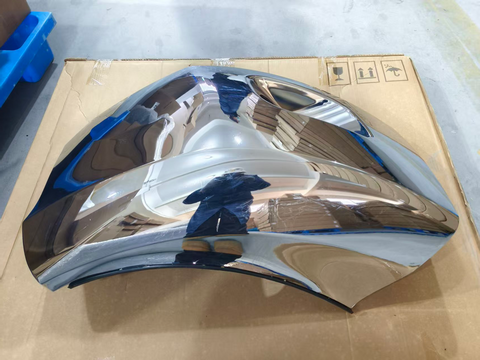 GA-PE-008D-R Chrome Corner Bumper With Fog Light Hole Right Side For Peterbilt 579 2013-2022