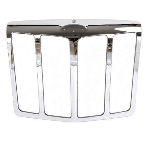GA-PE-009A Chrome Grille Grill w/o Bug Screen for No Logo For Peterbilt 579 2013 2014 2015 2016 2017 2018 2019 2020 2021 2022