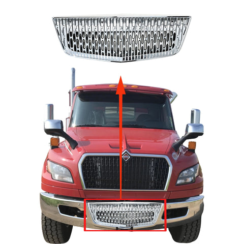 GA-IN-103-1B  Front Bumper Grille Chrome For International MV 2022 2023 2024