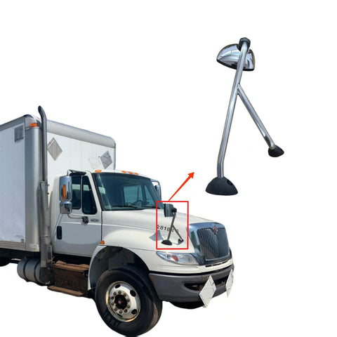 GA-IN-077A-R Hood Mirror Chrome Right Passenger Side For International Durastar 4300