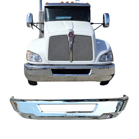 GA-KW-045A Steel Chrome Front Bumper For Kenworth T370 2008 2009 2010 2011 2012 2013 2014 2015 2016 2017 2018 2019 2020 2021