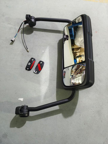GA-MK-044B-R Black Door Mirror Assemblies W/Arms Right Side For Mack Anthem 2017+