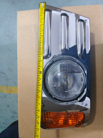 GA-MK-012BR Headlight Chrome - Passenger Side For Mack Granite CV713