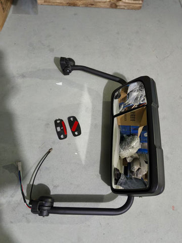 GA-MK-044B-L Black Door Mirror Assemblies W/Arms Left Side For Mack Anthem 2017+