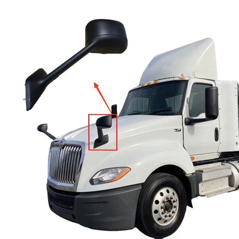 GA-IN-069B-L Black Hood Mirror Left Driver Side for International LT LT625 2018 2019 2020 2021 2022 2023 2024