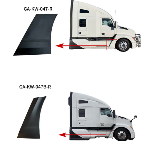 GA-KW-047-R Front Fairing Fender Sail Panel for Kenworth T680 Next Gen 2022 2023 2024 2025 Right Side