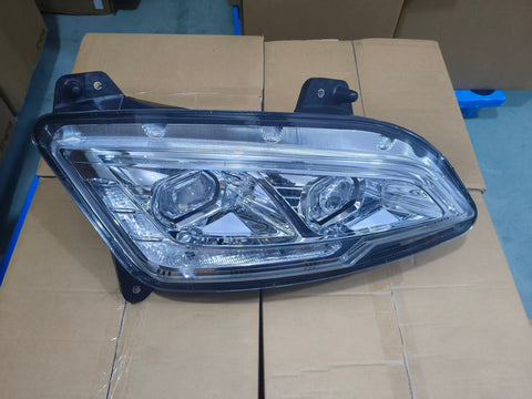 GA-PE-035C-R Right Side LED Headlight Silver Assembly For Peterbilt 579 2023+