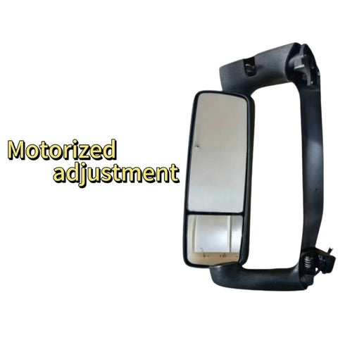 GA-V-129B Complete L Door Mirror Complete With Mirror Bracket Black Cover Left Side For Volvo VNL 2018-2024