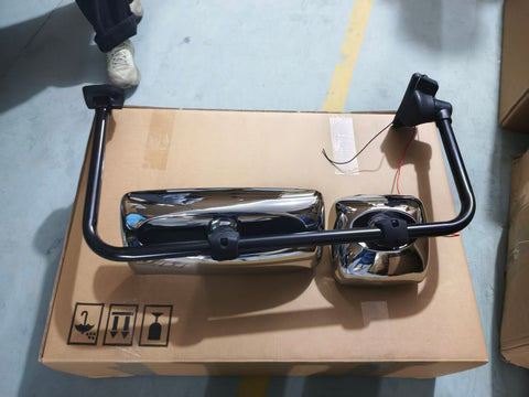 GA-FR-041-R Door Mirror Chrome Assembly with Arm Right For Freightliner M2 2003 2004 2005 2006 2007 2008 2009 2010 2011 2012 2013 2014 2015 2016