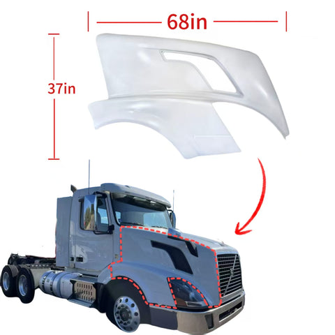 GA-V-071-R Hood Fender Right Side For Volvo VNL 1997-2014