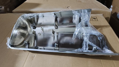 GA-PE-051-1A-L Chrome Door Mirror Cover Left Driver Side For PETERBILT 579 2023 2024 2025 2026
