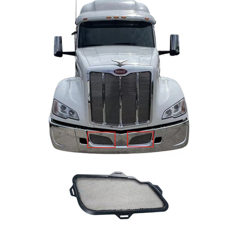 GA-PE-047-3 Bugscreen for Bumper Metal N46-6085 for PETERBILT 579 2023 2024 2025 2026