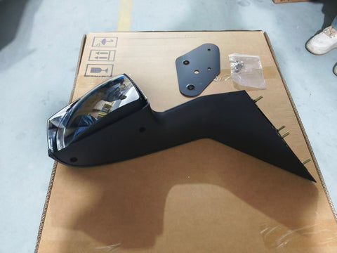 GA-V-012B-L Driver Side Black Fits VOLVO VNL 2004 2005 2006 2007 2008 2009 2010 2011 2012 2013 2014 2015 2016 2017 HOOD Manual Mirror