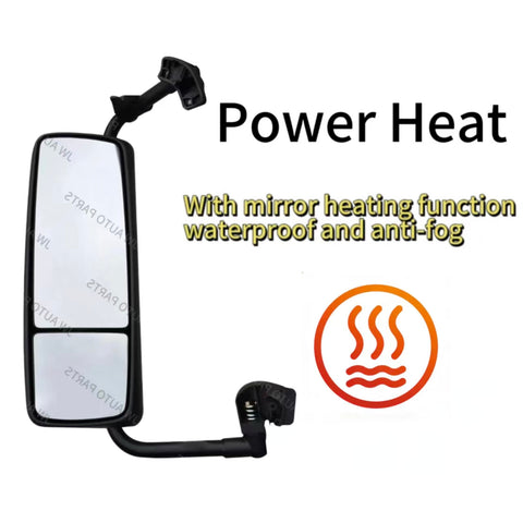 GA-V-011B-L Driver LH Side Black Mirror Complete Truck Mirror For Volvo VNL 2015 2016 2017 2018