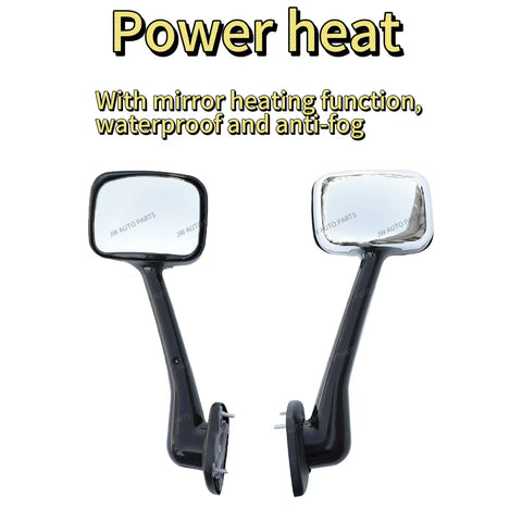 GA-FR-059B L Chrome Cover Hood Mirror LH For Freightliner Cascadia 2008 2009 2010 2011 2012 2013 2014 2015 2016 2017