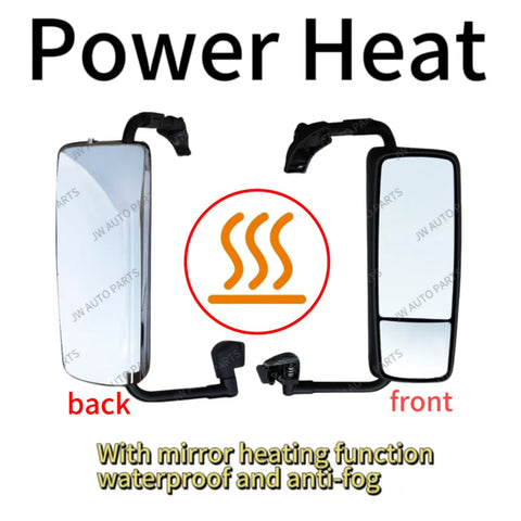 GA-V-011A-R Passenger Right Side Chrome Mirror Complete Truck Mirror For VOLVO VNL 2015 2016 2017 2018