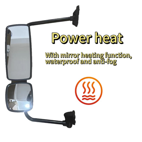 GA-FR-041B-L* Door Mirror Black Assembly with Arm Left For Freightliner M2 2003 2004 2005 2006 2007 2008 2009 2010 2011 2012 2013 2014 2015 2016