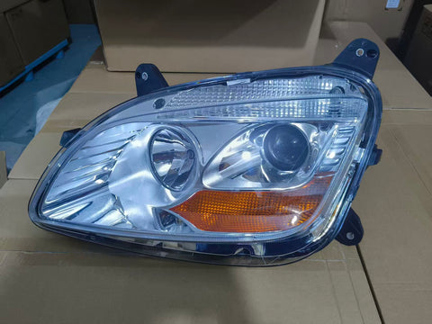 GA-PE-017A-L For 2013-2021 Peterbilt 579 2012 2013 2014 2015 2016 2017 2018 2019 2020 Halogen Type Projector Headlight Chrome LH