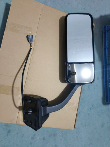 GA-FR-060A R Door Mirror Black W/Heated Passenger Side R For Freightliner Cascadia 2008 2009 2010 2011 2012 2013 2014 2015 2016 2017