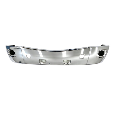 GA-PE-011D Peterbilt 579 3 PCS Plastic Chrome Plastic Bumper Set with Fog Light Hole 2013 2014 2015 2016 2017 2018 2019 2020 2021 2022