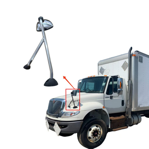 GA-IN-077A-L Hood Mirror Chrome Left Driver Side For International Durastar 4300