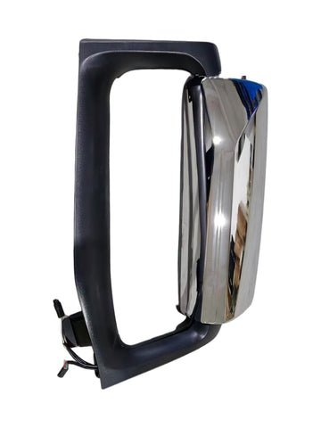 GA-V-129A-Complete-L Door Mirror Complete With Bracket Chrome Cover Left Side For Volvo VNL 2018-2024