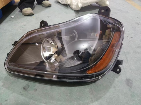GA-KW-020B-L*Left Driver Side Halogen Head Lamp Headlights BLACK For Kenworth T680 2013 2014 2015 2016 2017 2018 2019 2020 2021