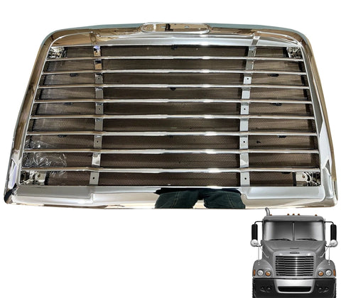 GA-FR-001 Front Grille Chrome w/Bug Screen For Freightliner Century 2005 2006 2007 2008 2009 2010 2011