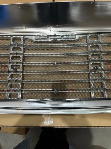 GA-FR-002 Chrome Grille with Bug Screen For Freightliner Columbia 2000 2001 2002 2003 2004 2005 2006 2007 2008