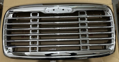 GA-FR-002 Chrome Grille with Bug Screen For Freightliner Columbia 2000 2001 2002 2003 2004 2005 2006 2007 2008
