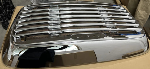 GA-FR-002 Chrome Grille with Bug Screen For Freightliner Columbia 2000 2001 2002 2003 2004 2005 2006 2007 2008