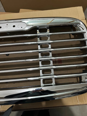GA-FR-002 Chrome Grille with Bug Screen For Freightliner Columbia 2000 2001 2002 2003 2004 2005 2006 2007 2008