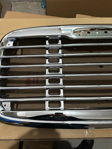 GA-FR-002 Chrome Grille with Bug Screen For Freightliner Columbia 2000 2001 2002 2003 2004 2005 2006 2007 2008