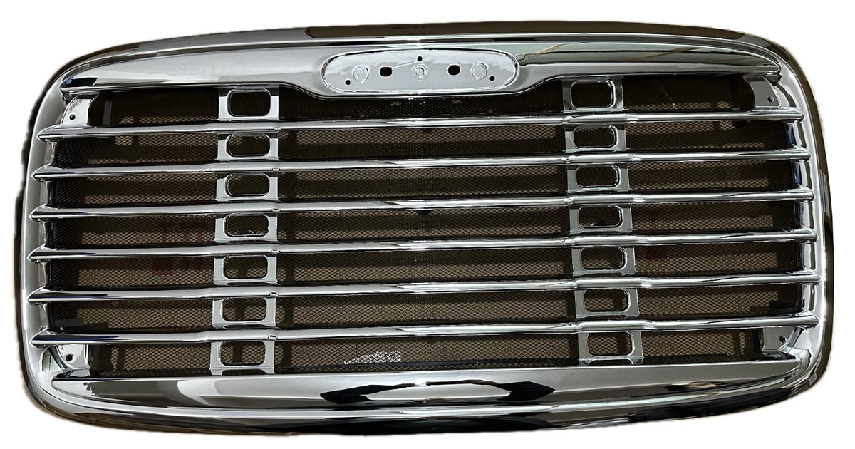 GA-FR-002 Chrome Grille with Bug Screen For Freightliner Columbia 2000 2001 2002 2003 2004 2005 2006 2007 2008