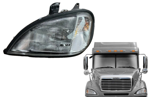 GA-FR-004-L Headlight Driving Side Assembly Halogen For Freightliner Columbia 2000 2001 2002 2003 2004 2005 2006 2007 2008 2009 2010 2011 2012 2013