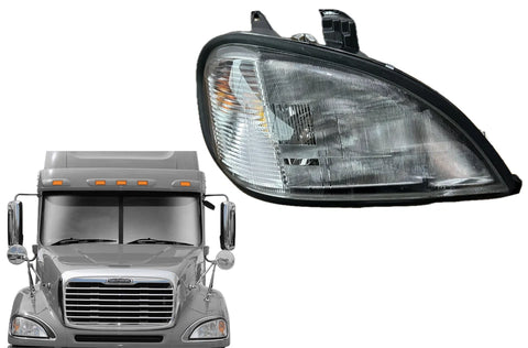 GA-FR-004-R Headlight Right Passenger Assembly Halogen For Freightliner Columbia 2000 2001 2002 2003 2004 2005 2006 2007 2008 2009 2010 2011 2012 2013