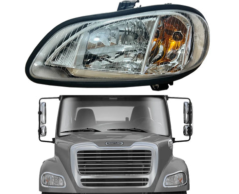 GA-FR-008-L Headlamp Left Driving Side For Freightliner M2 2002 2003 2004 2005 2006 2007 2008 2009 2010 2011 2012 2013 2014