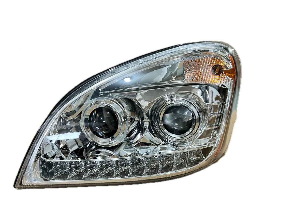GA-FR-011A-L Silver projector halogen headlight LH For Freightliner Cascadia 2008 2009 2010 2011 2012 2013 2014 2015 2016 2017