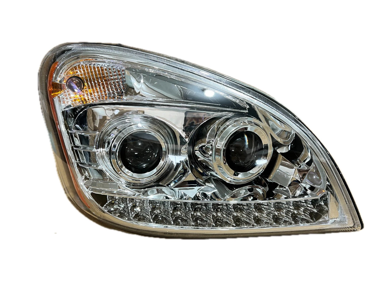 GA-FR-011A-R Silver projector halogen headlight RH For Freightliner Cascadia 2008 2009 2010 2011 2012 2013 2014 2015 2016 2017