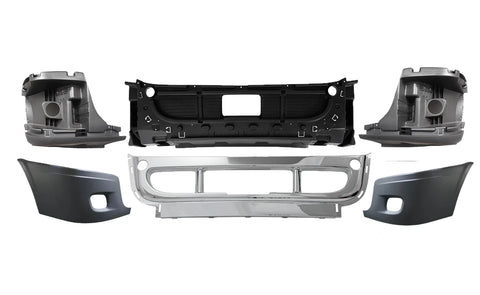 GA-FR-038-2 Front Bumper complet W/hole chrome cover For Freightliner Cascadia 2008 2009 2010 2011 2012 2013 2014 2015 2016 2017