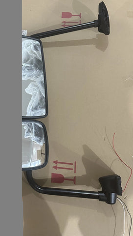 GA-FR-041-L Door Mirror Chrome Assembly with Arm Left For Freightliner M2 2003 2004 2005 2006 2007 2008 2009 2010 2011 2012 2013 2014 2015 2016