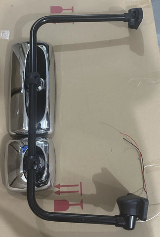 GA-FR-041-R Door Mirror Chrome Assembly with Arm Right For Freightliner M2 2003 2004 2005 2006 2007 2008 2009 2010 2011 2012 2013 2014 2015 2016