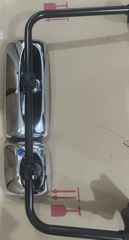 GA-FR-041-R Door Mirror Chrome Assembly with Arm Right For Freightliner M2 2003 2004 2005 2006 2007 2008 2009 2010 2011 2012 2013 2014 2015 2016
