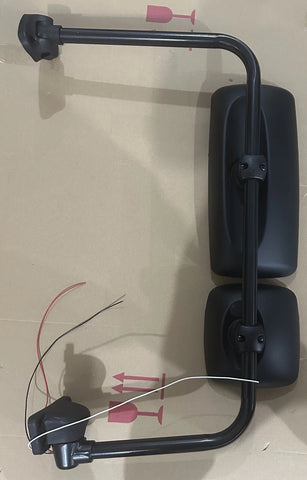GA-FR-041B-L* Door Mirror Black Assembly with Arm Left For Freightliner M2 2003 2004 2005 2006 2007 2008 2009 2010 2011 2012 2013 2014 2015 2016