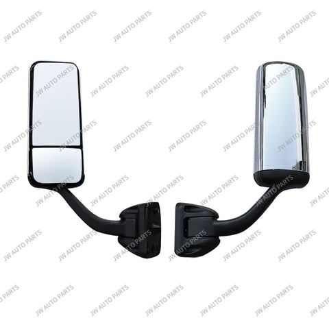 GA-FR-060B-L Chrome Door Mirror W/Heated Driving Side For Freightliner Cascadia 2008 2009 2010 2011 2012 2013 2014 2015 2016 2017