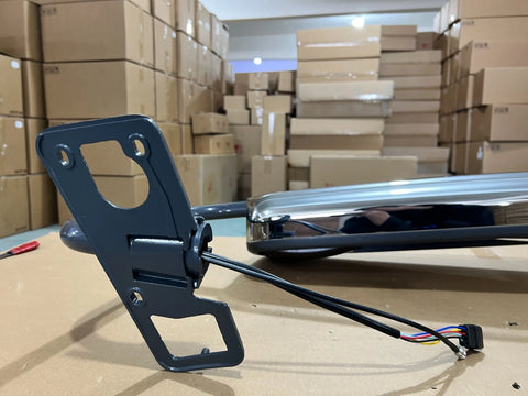 GA-FR-078B-R Door Mirror Motorized and Heated Chrome RH For Freightliner Columbia