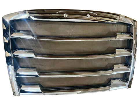 GA-FR-091A Grille Chrome W/Bug Screen For Freightliner Cascadia 2018 2019 2020 2021 2022 2023 2024 GA-CA1802-B1